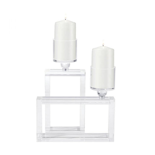 Cubic Candle Holder in Clear