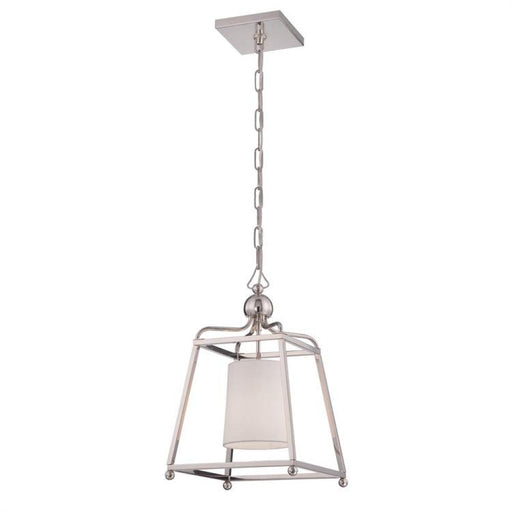 Libby Langdon for Crystorama Sylvan 1 Light Polished Nickel Pendant