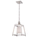 Libby Langdon for Crystorama Sylvan 1 Light Polished Nickel Pendant