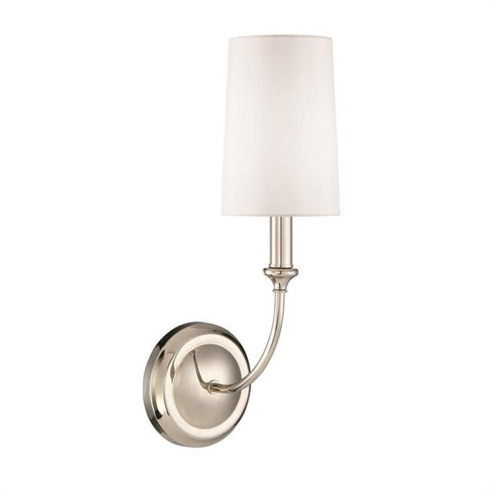 Libby Langdon for Crystorama Sylvan 1 Light Polished Nickel Sconce