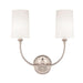 Libby Langdon for Crystorama Sylvan 2 Light Polished Nickel Sconce