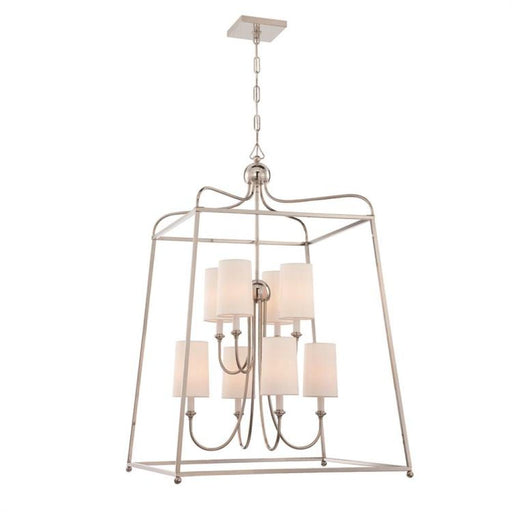 Libby Langdon for Crystorama Sylvan 8 Light Polished Nickel Chandelier