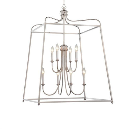 Libby Langdon for Crystorama Sylvan 8 Light Polished Nickel Chandelier