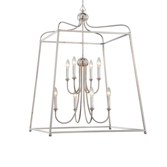 Libby Langdon for Crystorama Sylvan 8 Light Polished Nickel Chandelier