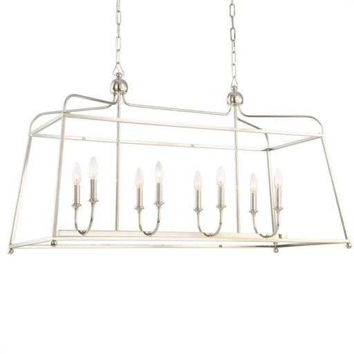 Libby Langdon for Crystorama Sylvan 8 Light Polished Nickel Chandelier