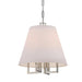 Libby Langdon for Crystorama Westwood 4 Light Polished Nickel Mini Chandelier