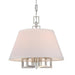 Libby Langdon for Crystorama Westwood 5 Light Polished Nickel Mini Chandelier