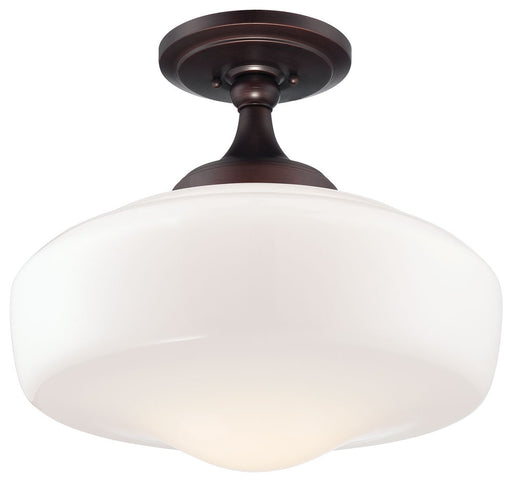 1 LIGHT SEMI FLUSH MOUNT