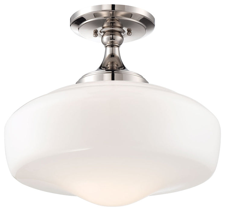 1 LIGHT SEMI FLUSH MOUNT