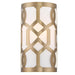 Libby Langdon for Crystorama Jennings 1 Light Aged Brass Sconce