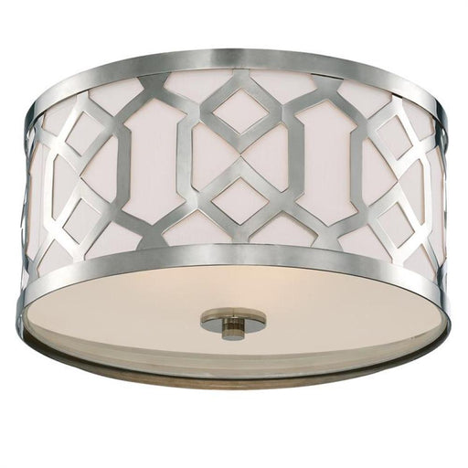 Libby Langdon for Crystorama Jennings 3 Light Polished Nickel Ceiling Mount