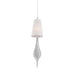 AQUA,1LT PENDANT,SMALL,CHR/WHT