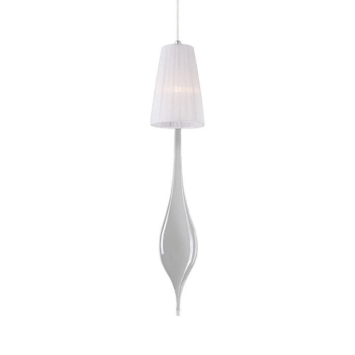 AQUA,1LT PENDANT,MED,CHR/WHT