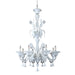 VERONICA,8LT CHANDELIER,WHITE