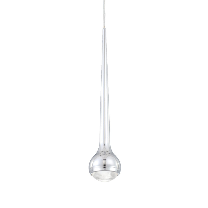 MICRO,1LT LED PENDANT,CHR/WHT