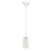 LASO,1LT PENDANT,LRG,CHR/WHT