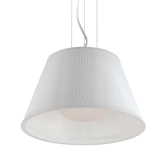 RIBO,1LT PENDANT,SMALL,CHR/WHT