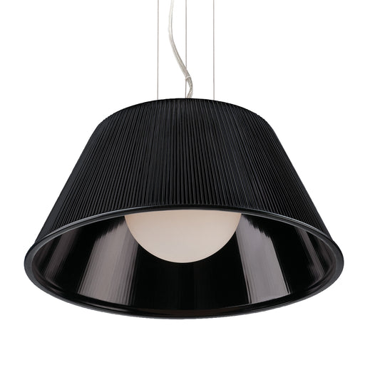 RIBO,1LT PENDANT,LARGE,CHR/BLK