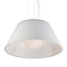 RIBO,1LT PENDANT,LARGE,CHR/WHT