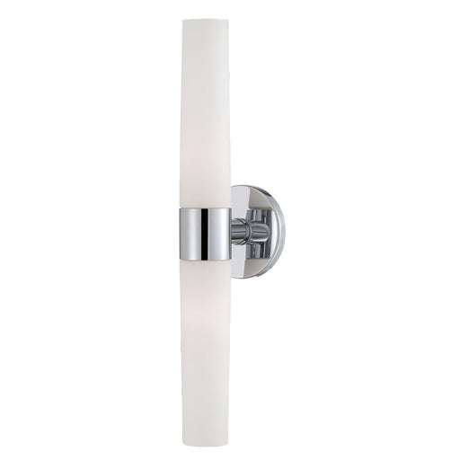 VESPER,2LT WALL SCONCE,CHR/WHT