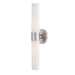 VESPER,2LT WALL SCONCE,BN/WHT