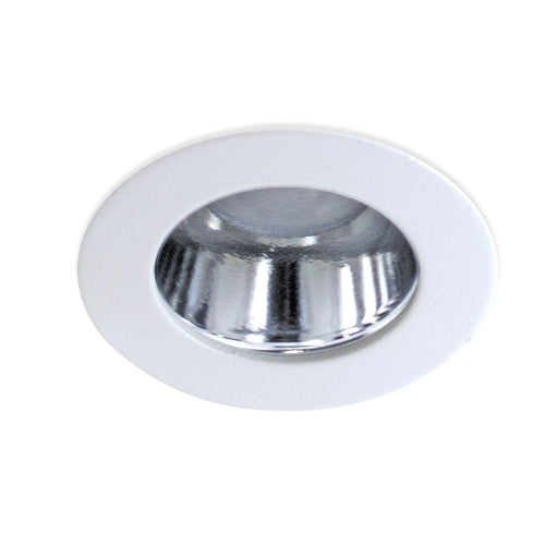 LED REC,2IN,3W,RND,CHR/WHT