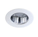 LED REC,2IN,3W,RND,CHR/WHT