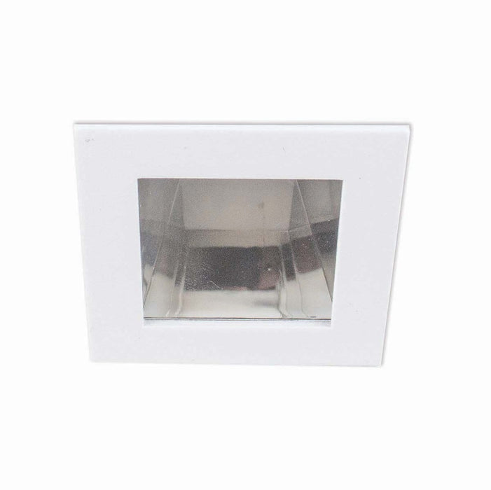 LED REC,2IN,3W,SQ,CHR/WHT