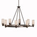 Oval Chandelier 8Lt