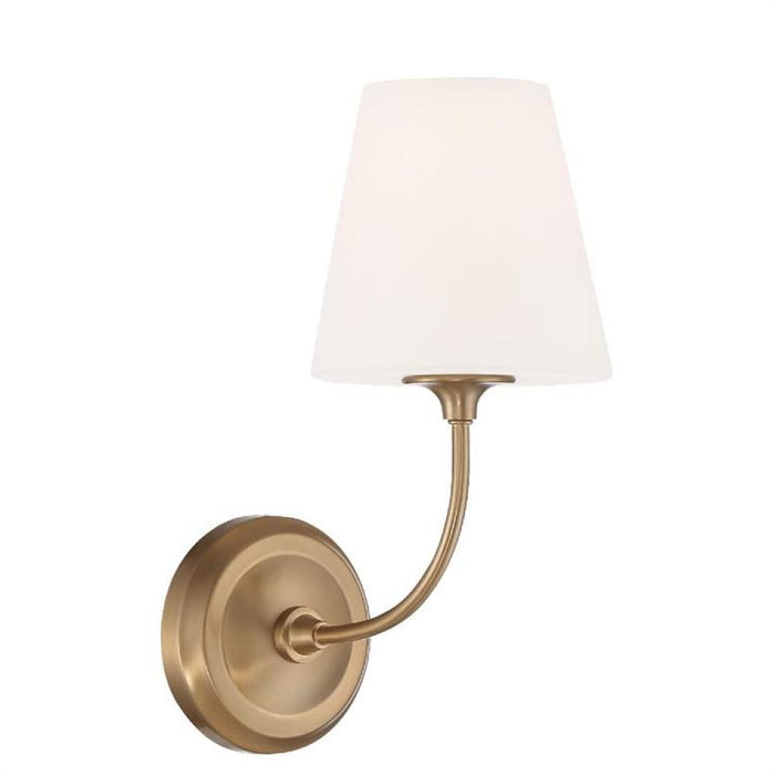 Libby Langdon for Crystorama Sylvan 1 Light Vibrant Gold Wall Mount