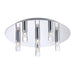 CUBE,6LT LED FLUSHMOUNT,CHROME