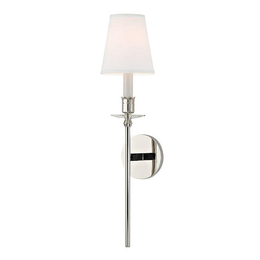 1 LIGHT WALL SCONCE w/WHITE SHADE