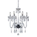 VILLA,6LT CHANDELIER,CHR/CLR