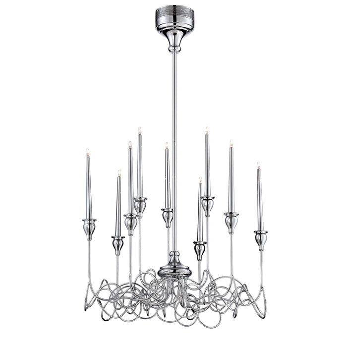 CANDELA,9LT CHANDELIER,CHROME