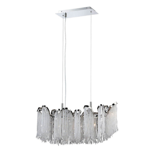 ELLENA,5LT CHANDELIER,NICKEL