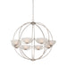 CARLUCCI,8LT CHANDELIER,SILVER