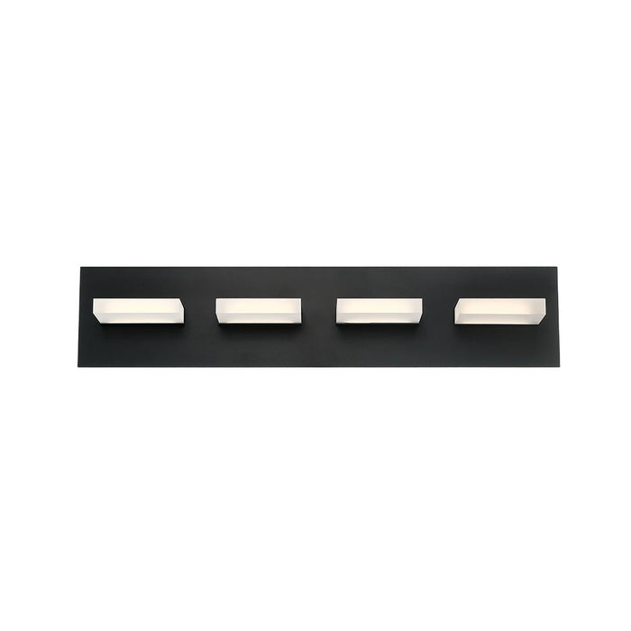 OLSON,4LT LED BATHBAR,BLACK