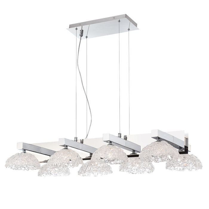 CARAMICO,8LT CHANDELIER,CHROME