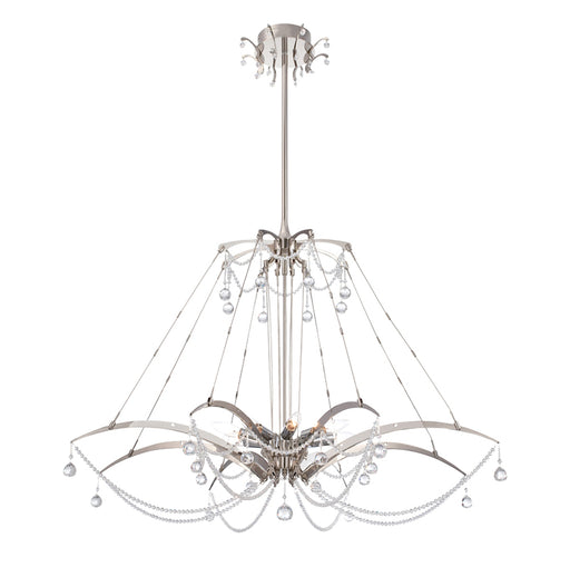 GAMBARI,8LT CHANDELIER,CHROME