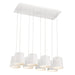 BORTO,8LT LED CHANDELIER,WHITE