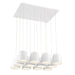 BORTO,12LT LED CHANDELIER,WHT