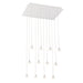 ALBION,12LT LED CHANDELIER,WHT