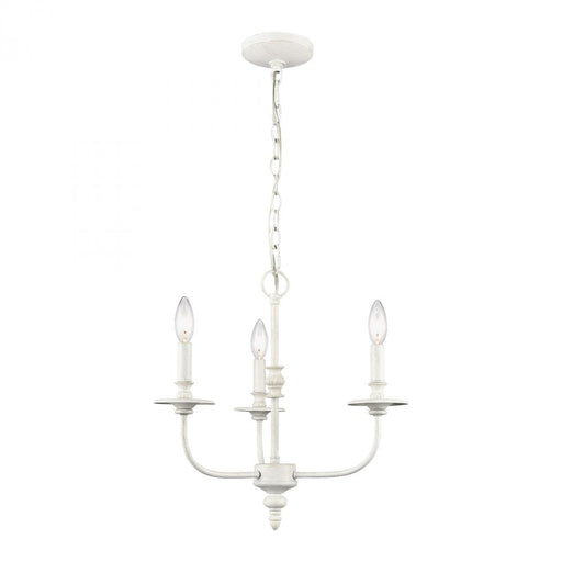 Hartford 3-Light chandelier in  Farmhouse White