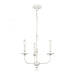 Hartford 3-Light chandelier in  Farmhouse White