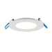 LED SLIM REC,4IN,9W,RND,WHT