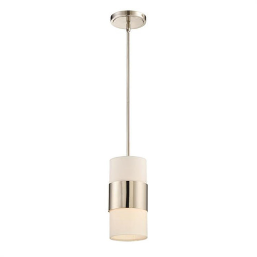 Libby Langdon for Crystorama Grayson 1 Light Polished Nickel Pendant