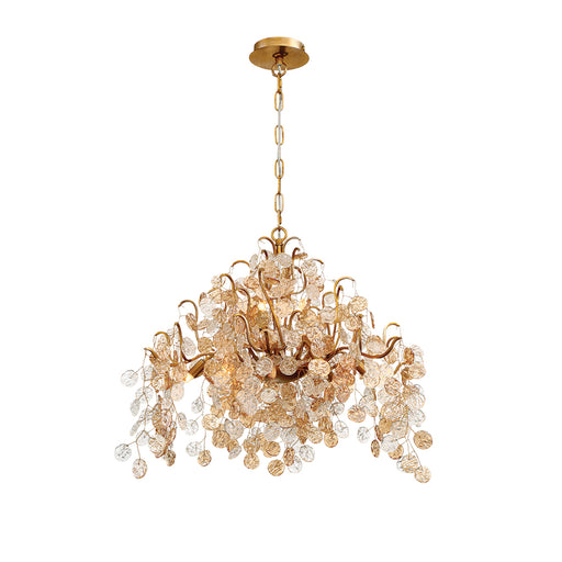 CAMPOBASSO,8LT CHANDELIER,GOLD