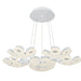 GLENDALE,30LT LED CHANDELR,WHT