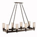 Linear Chandelier 8Lt