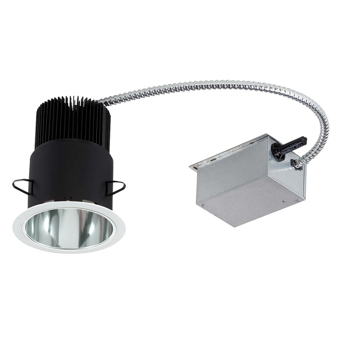 LED REC,4IN,RM HSNG,45W,WH/CHR